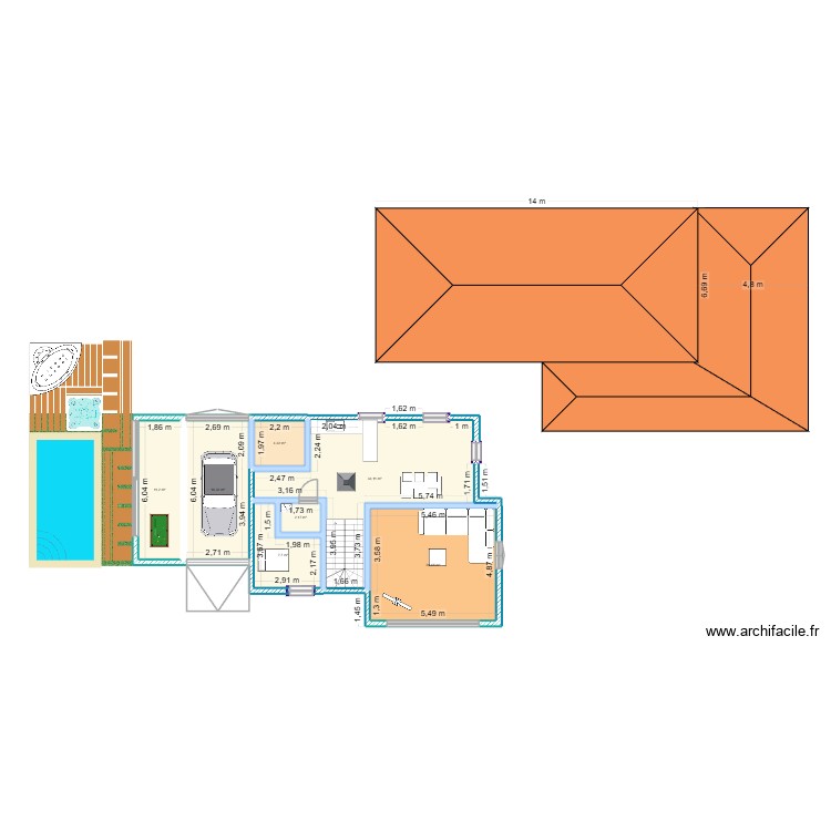Maison témoin 1. Plan de 0 pièce et 0 m2 Maison témoin 1. Plan de 0 pièce et 0 m2
