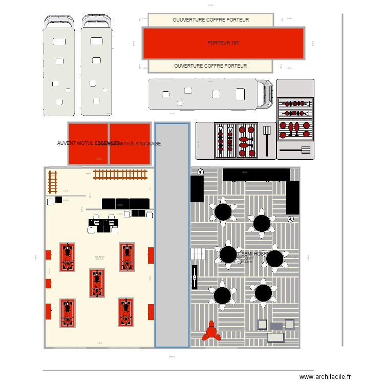 plan paddock carole. Plan de 8 pièces et 312 m2