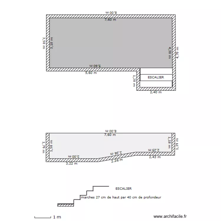 piscine. Plan de piscine. Plan de