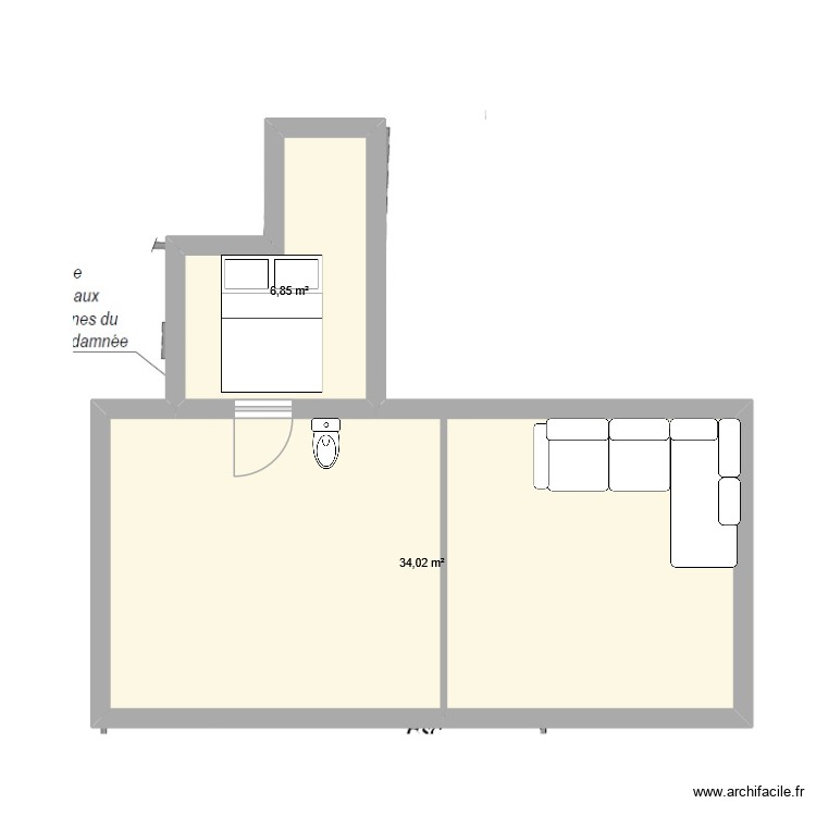 palissy rdc. Plan de 0 pièce et 0 m2