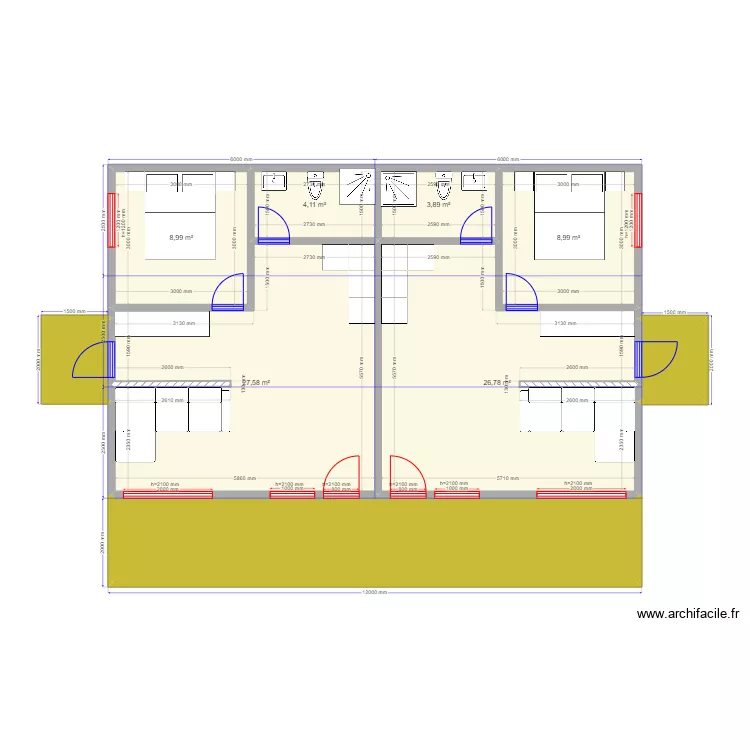 Керчь 7 5 12 боковые входы. Plan de 
