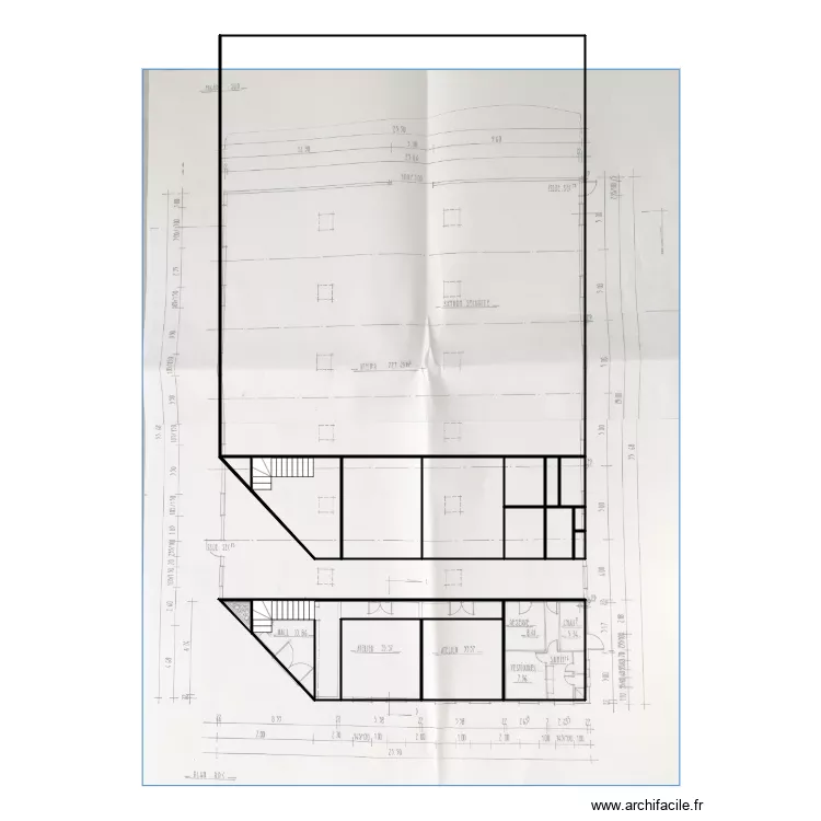 42125 croquis RDC et 1er. Plan de 