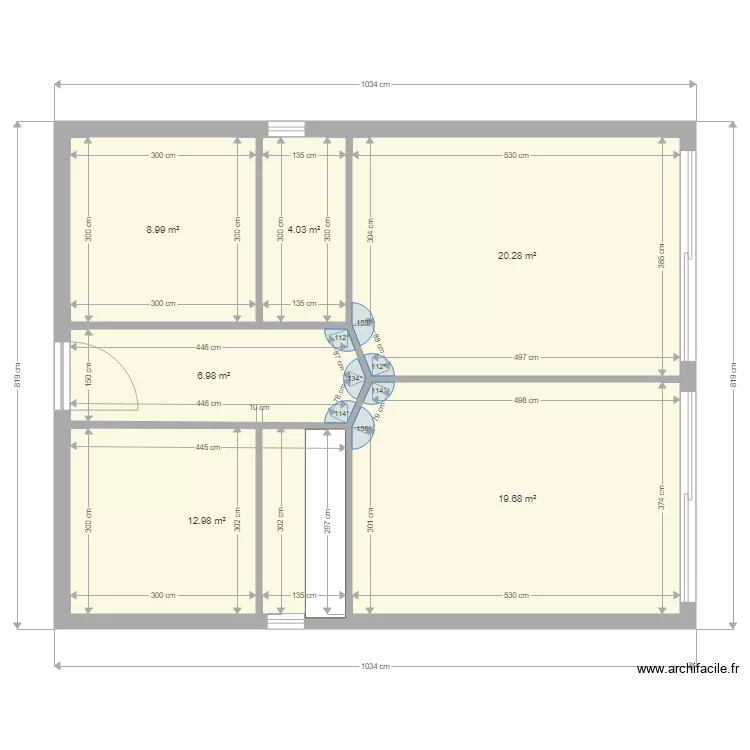 projet cabane. Plan de 