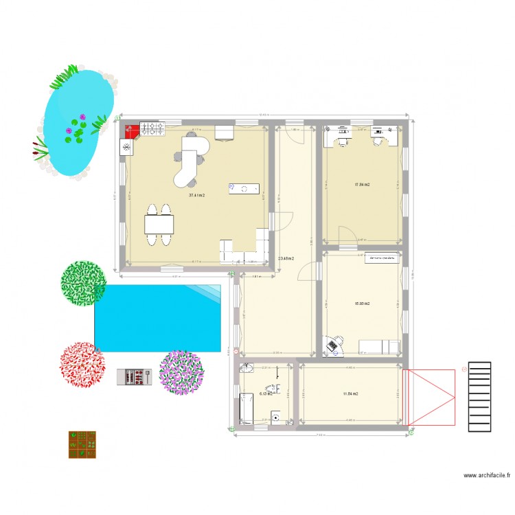 mon plan. Plan de 0 pièce et 0 m2