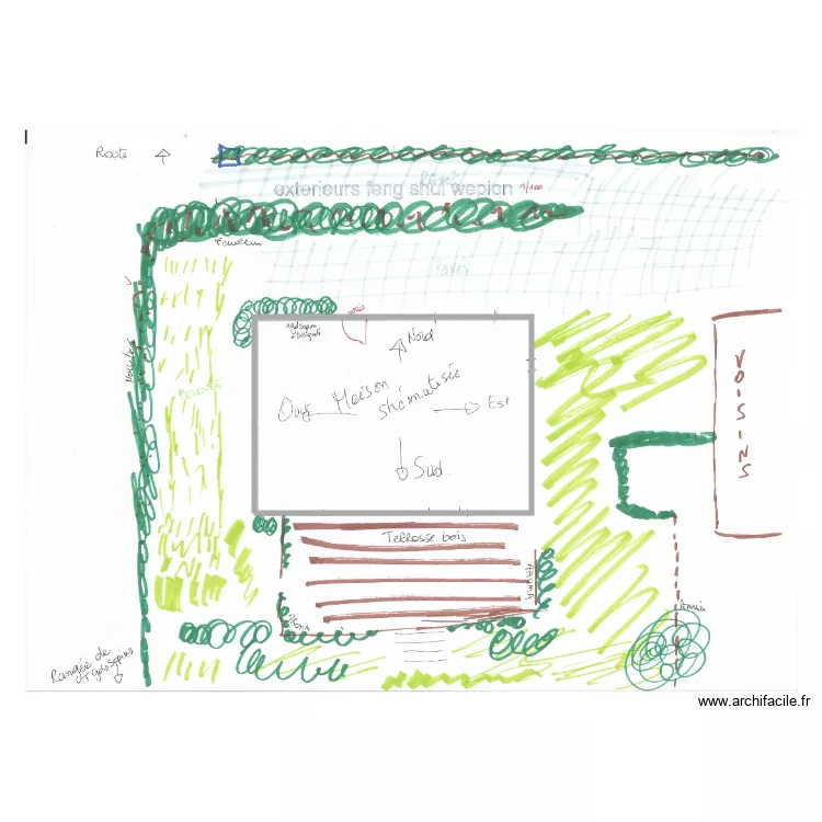 exterieurs feng shui wepion A LA MAIN. Plan de exterieurs feng shui wepion A LA MAIN. Plan de