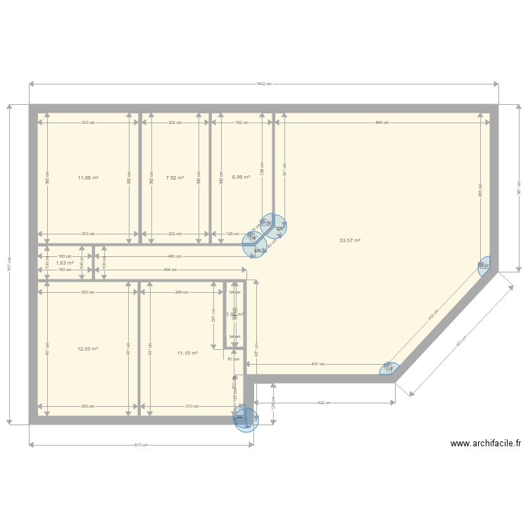 Maison 90m. Plan de 0 pièce et 0 m2