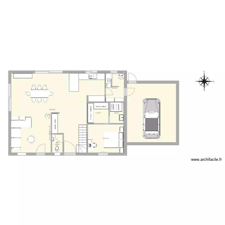 Maison 2. Plan de 