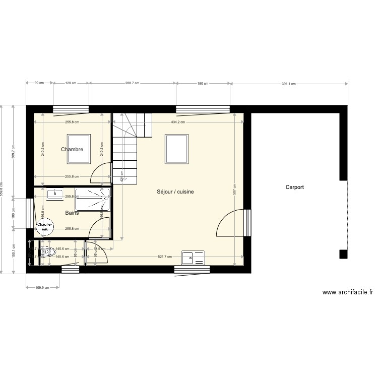 Projet Theze modif 15 12 2020. Plan de 0 pièce et 0 m2