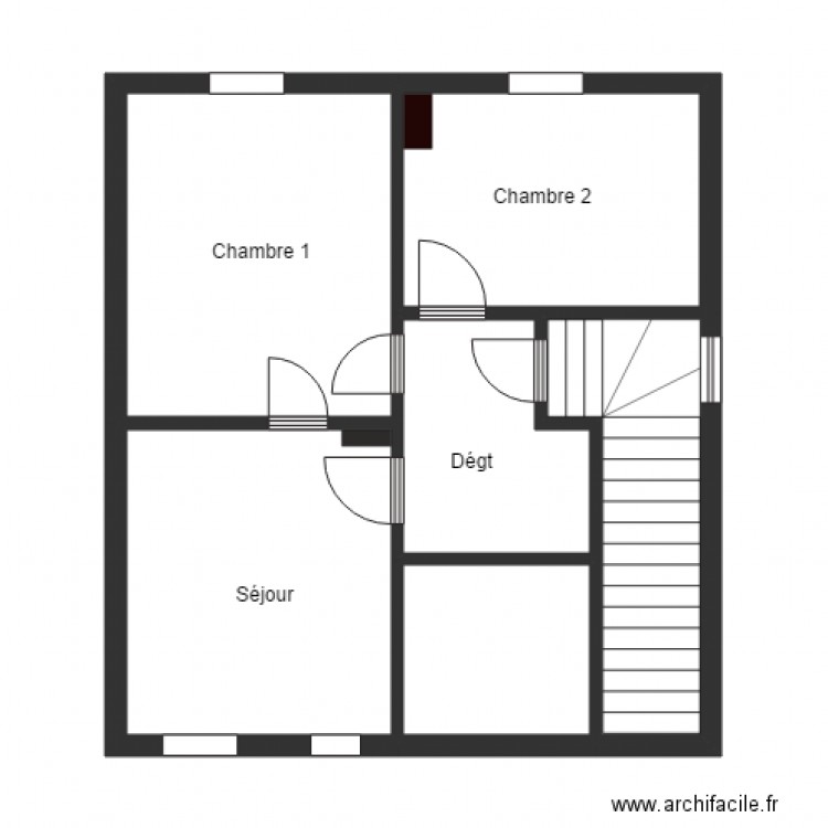 AOUDIA 1ETG. Plan de 0 pièce et 0 m2