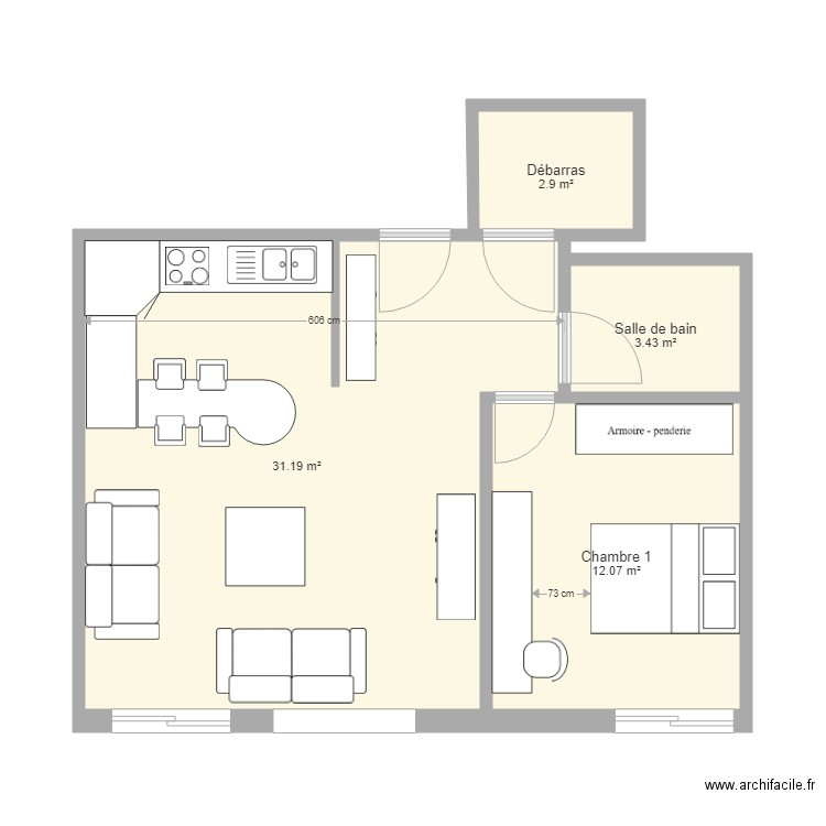 Appartement Longdoz Céline V2. Plan de 0 pièce et 0 m2