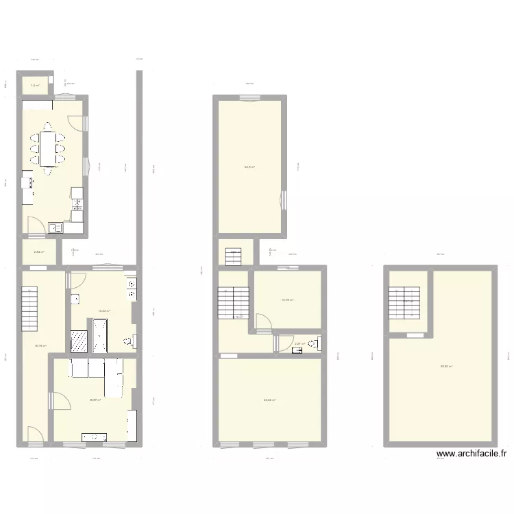 Maison après. Plan de Maison après. Plan de