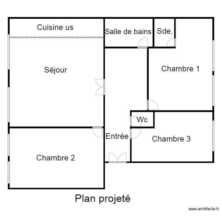 plan projet&eacute; desjardins. Plan de 