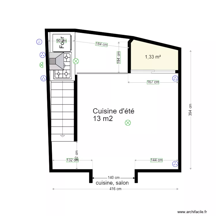 Cuisine été électricité eau. Plan de Cuisine été électricité eau. Plan de