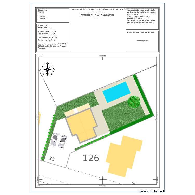 Lentilly. Plan de 0 pièce et 0 m2
