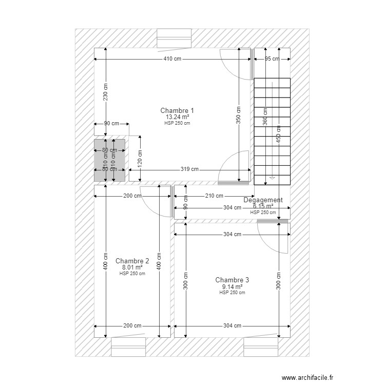 CRUSSELY ETAGE. Plan de 0 pièce et 0 m2