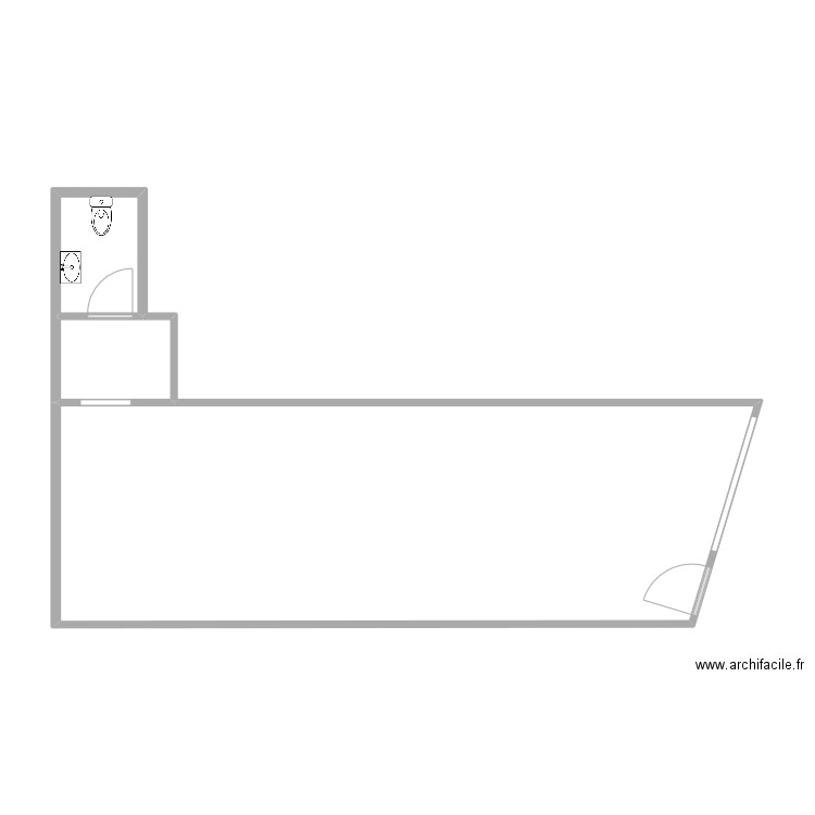 Capellans esq. Plan de 3 pièces et 51 m2