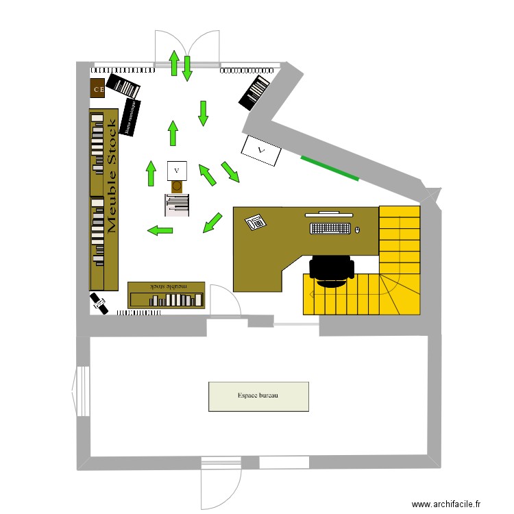 BIT Avesnes sur helpe sens circulation. Plan de 0 pièce et 0 m2