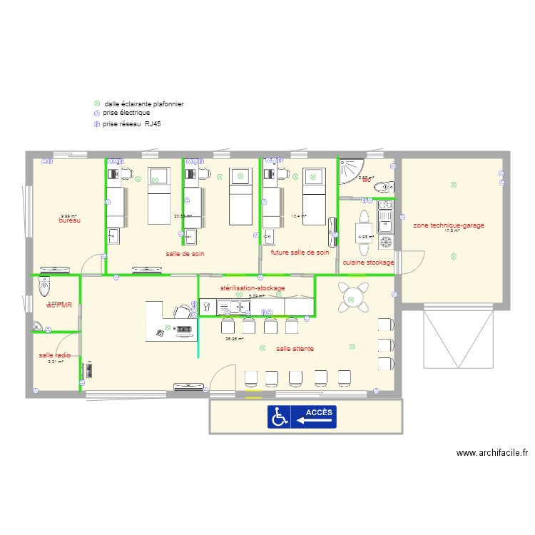 cabinet orthodontie la calmette lotissement plan électrique. Plan de 0 pièce et 0 m2