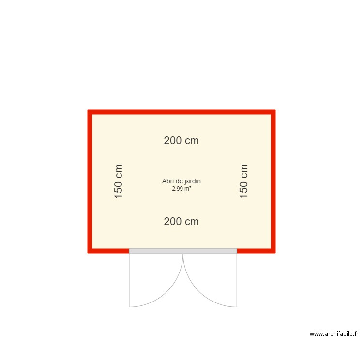 BI  5003 Annexe abri de jardin côté. Plan de 0 pièce et 0 m2