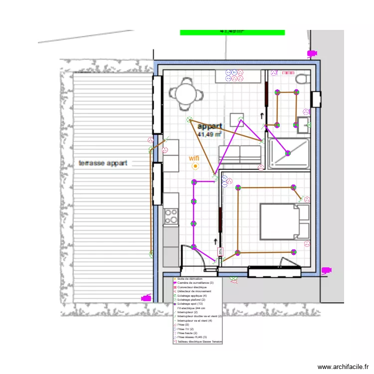 LAVEAU-PLAN ELECTRIQUE RDC ZONE 3. Plan de 