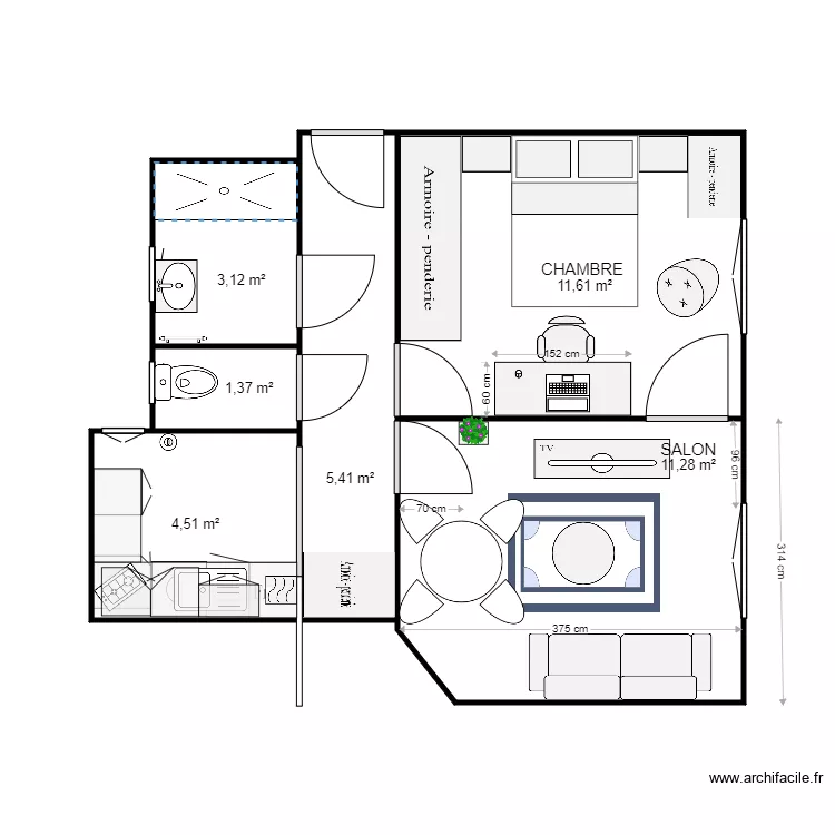 APPARTEMENT. Plan de 