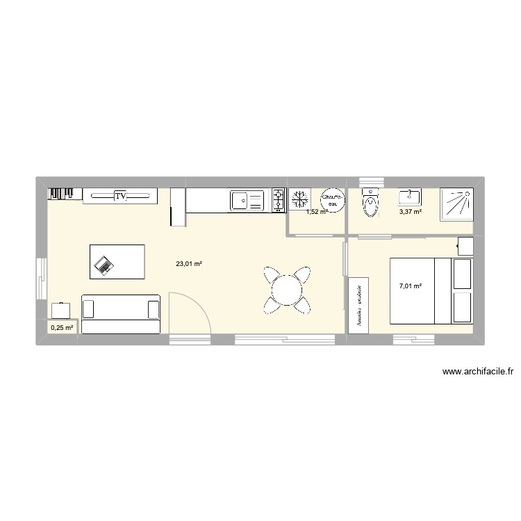 Plan – 35 m2 – Par oliver47 ️ | ArchiFacile