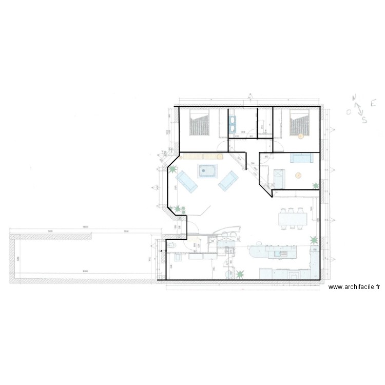 Projet X. Plan de 0 pièce et 0 m2