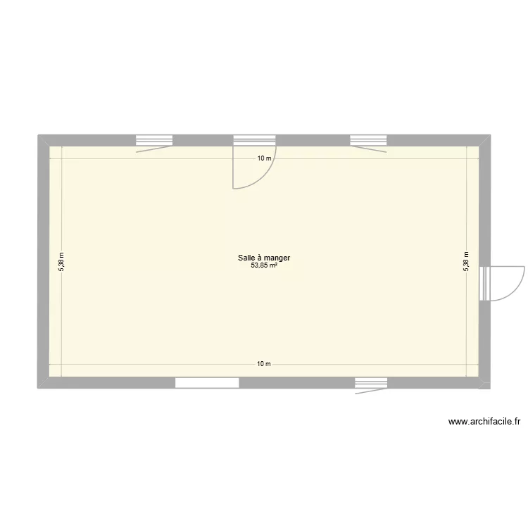 Blars sm. Plan de 1  et 54 m²