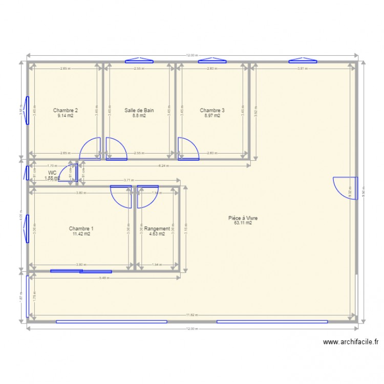 Maison Martinique 2016 V3. Plan de 0 pièce et 0 m2