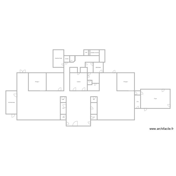batiment 6 cuisine. Plan de 0 pièce et 0 m2