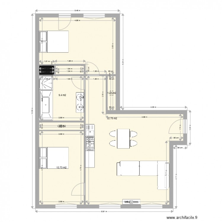 projet. Plan de 0 pièce et 0 m2