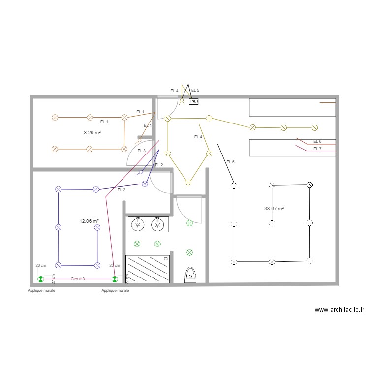 Appartement Ju et Lucile ECL. Plan de 0 pièce et 0 m2