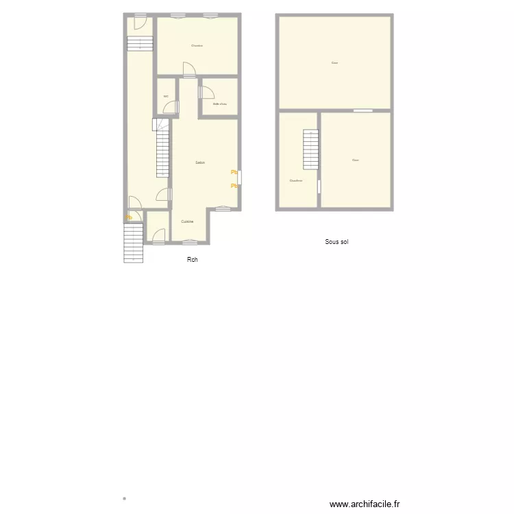 Croquis PETERLIN Rch. Plan de 