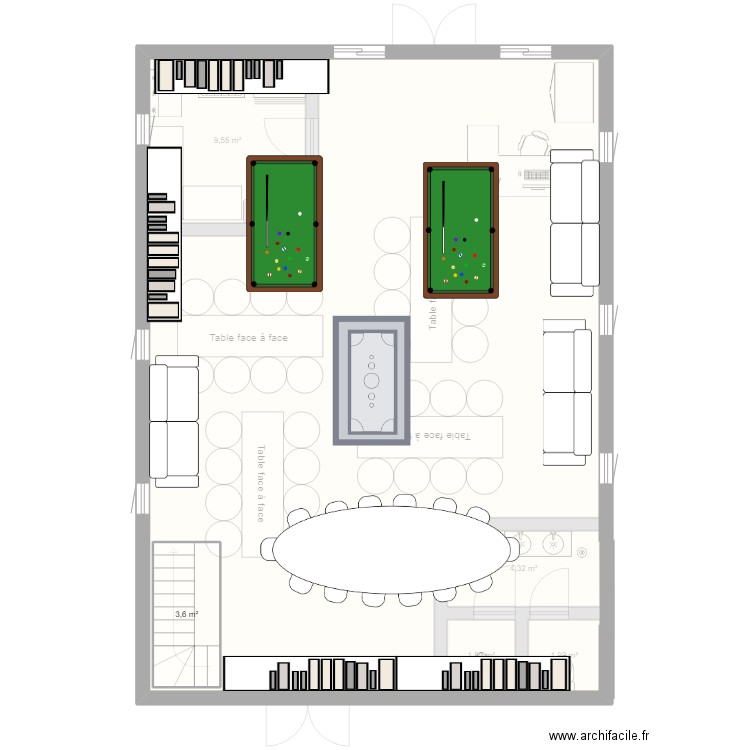 debut salle fete. Plan de 0 pièce et 0 m2