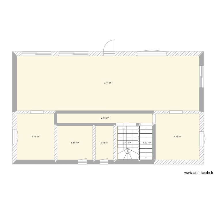 1er. Plan de 0 pièce et 0 m2