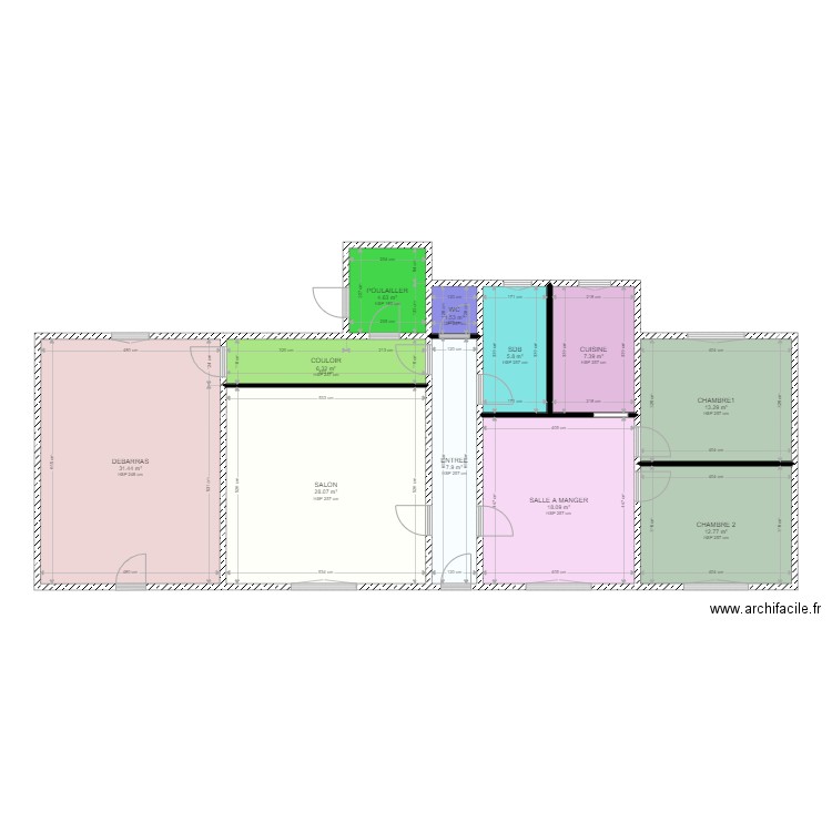 PADRUTT. Plan de 0 pièce et 0 m2