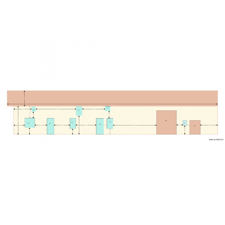 Façade ouest existante. Plan de 0 pièce et 0 m2