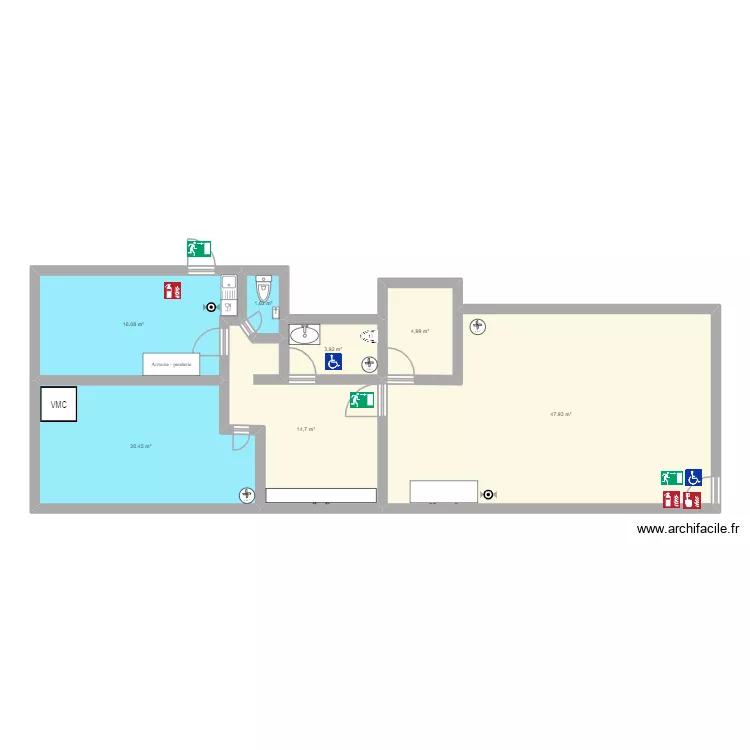 LOCAL. Plan de 7 et 110 m² LOCAL. Plan de 7 et 110 m²