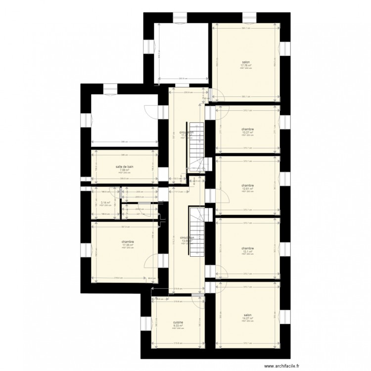 etage8. Plan de 0 pièce et 0 m2