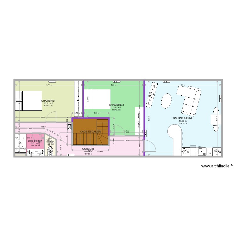 nelly et fabien 2eme etg. Plan de 0 pièce et 0 m2