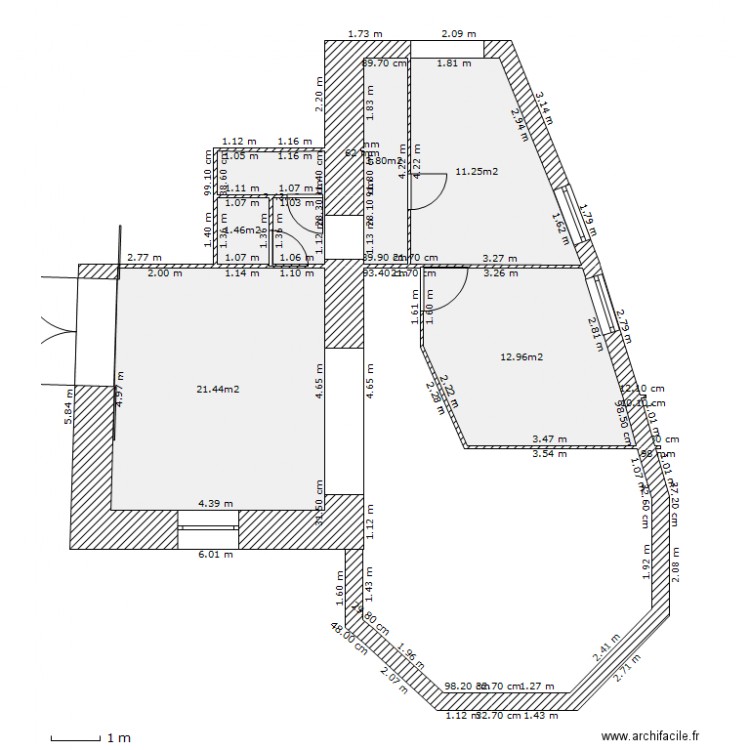 aparte 3 bon. Plan de 0 pièce et 0 m2