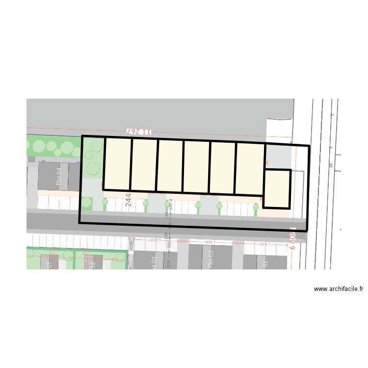 46770 croquis. Plan de 0 pièce et 0 m2