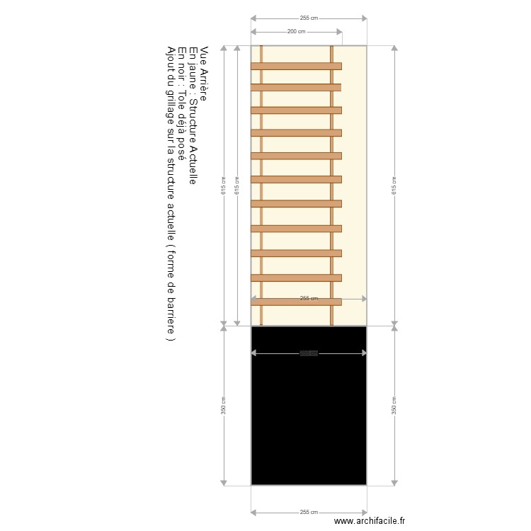 Grillage. Plan de 0 pièce et 0 m2