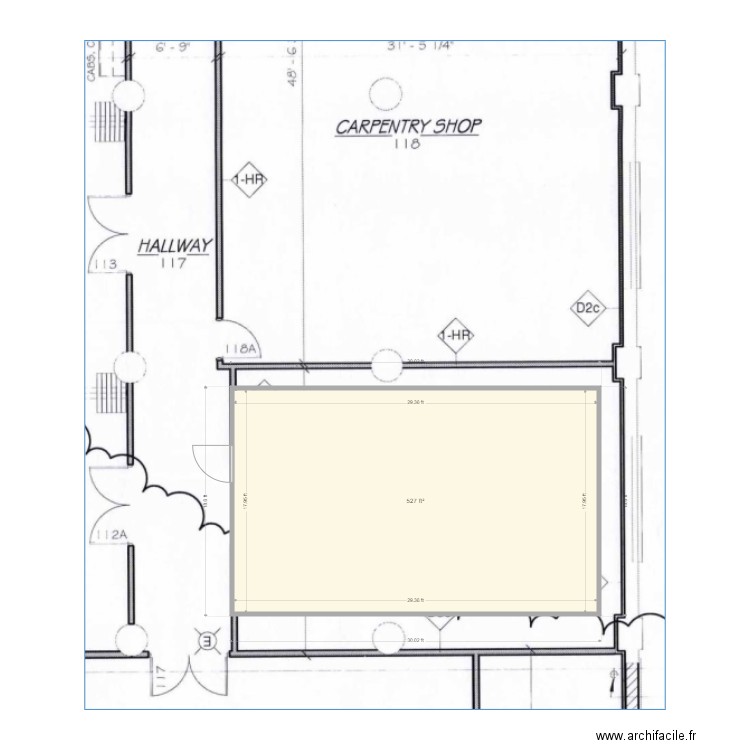 Brant Room 130. Plan de 0 pièce et 0 m2