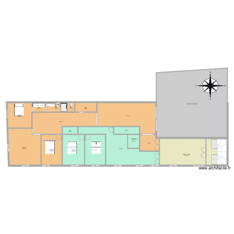 Appart CANiveau15. Plan de 