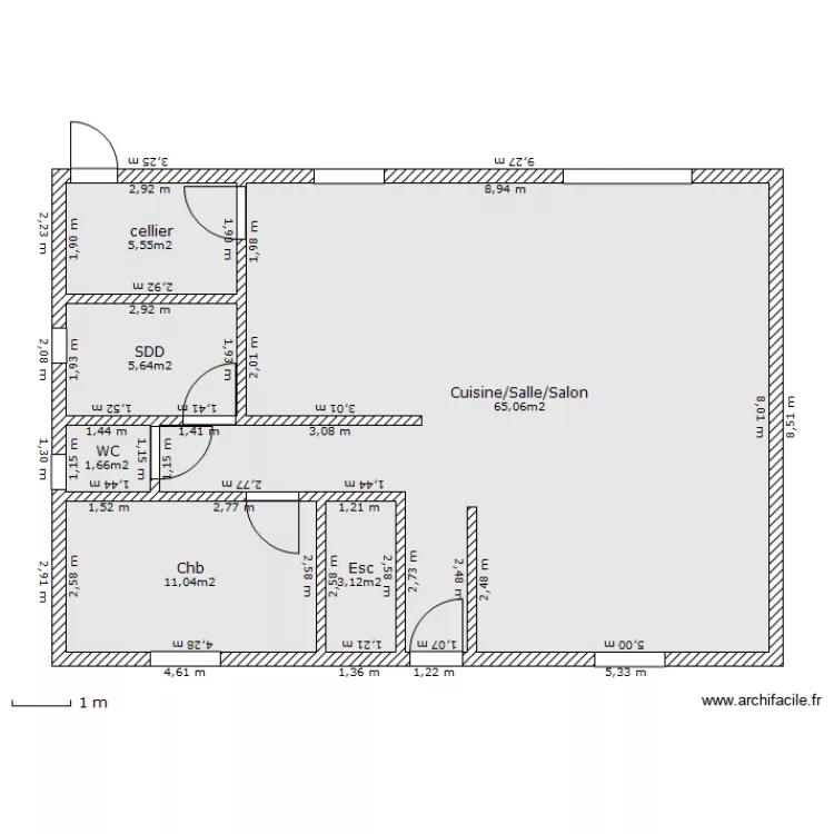 plan 12x8 metres. Plan de plan 12x8 metres. Plan de