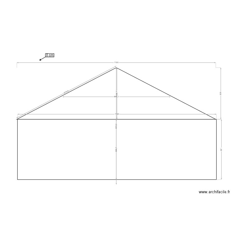 charpente est. Plan de 0 pièce et 0 m2