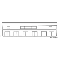 Facade OUEST modifi&eacute;e salle et studios