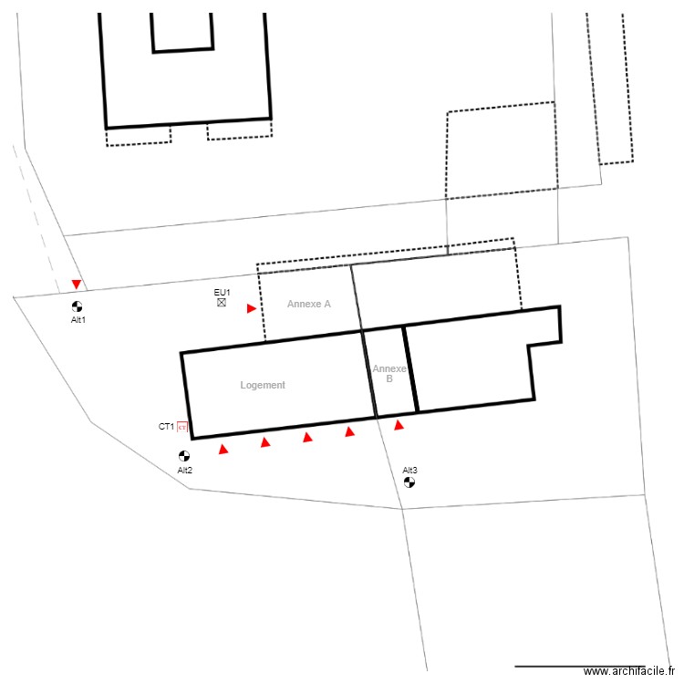 GR0005parcelle. Plan de 0 pièce et 0 m2