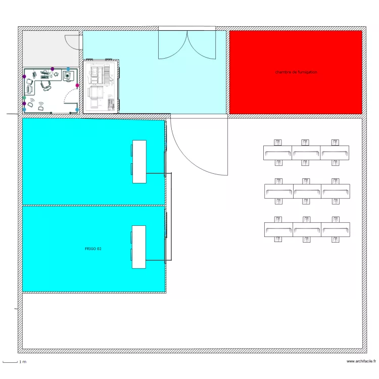 entrepot frigorifique NEFTA 05. Plan de 